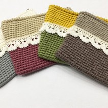 [니터스] (패키지)클라우드 레이스클러치(클라우드2볼+도안+레이스1야드) 뜨개질 DIY 패키지, 머스타드1볼+카키1볼+레이스, 1set