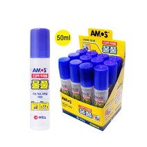 [P1D] 아모스 물풀50ml X12개 접착 액체풀 가정 학교 사무실 / 아모스물풀 종이공작 공예풀 접착풀 수용성풀 접착제풀 문구용품 오피스용품 액체물풀 학교준비물 미술용품 공예용풀 공작풀 ( P1D / 991247EA ), 본상품선택