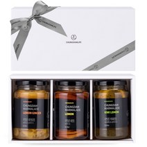 청담라이프 청담 자연담은 과일청 3종 선물세트, 1set, 레몬청+애플시나몬청+레몬생강청