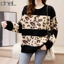 드넬 드넬 배색레오파드니트DWK23540A (P002463154)