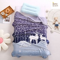 낮잠이불 어린이집 가방 유아용 일체형 면 세트 겨울 침구세트 밍크 어린이 사계절 분리형 신생아 아기 봄, R