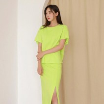 스테이미 클럽 티셔츠 스커트 세트