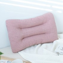 마롤로뜨 낮은 경추베개 100수 빨아쓰는 어린이겸용 성인여성베개, 핑크, 1개