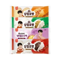 [삼립] 발효미종 상온호빵 4입 1봉 (단팥/꿀고구마/야채/피자), 4입 상온 호빵 꿀고구마 1봉