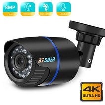 BESDER 실외 방수 보안 카메라 4K 800만화소 H.265 200만화소 적외선 야간 투시경 멀티 뷰 플러그 앤 플레이 움직임 감지 CCTV, 08.8MP DC 12V_01.CN | 3.6mm