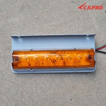 화물차 LED 옆면등 측면등 배광통과 윙바디 트럭 탑차 6구 옆면 표시등 사이드 차폭등, LED 6구 옆면등+브라켓