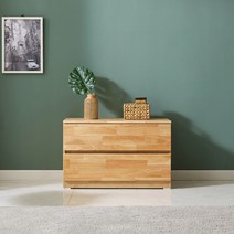 2단 원목 서랍장 러버 800 (원색 / 착색) 팀버스리빙, 원색