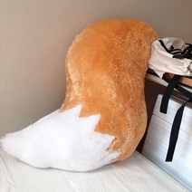 여우꼬리 베개 침실 거실 소파 귀여운 쿠션 슬리핑 바디필로우 릴렉스 소품, 여우 꼬리