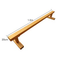 나무 평균대 균형 체육 교구 체육시간 평형, 1.5m 가로 세로 20cm 높이 30cm 탈부착 가능