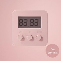 타임워치 스톱 시계 스탑 워치 공부 타이머 초 타임 LCD 미니 주방 타이머 요리 알람 시계 디지털 수면 샤, 03 Pink