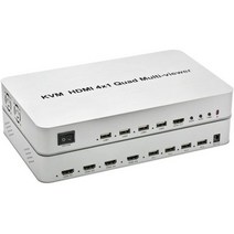 KVM HDMI 멀티 뷰어 심리스 스위치 제어 공유 화면 USB 키보드 마우스 4K 60Hz 4x1, 1080P_EU Plug