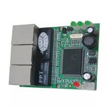 OEM 스위치 미니 3 포트 이더넷 스위치 100MBPS RJ45 네트워크 스위치 허브 PCB 모듈 보드 시스템 통합용, 04 50 pcs