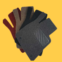 원솜 코일 자동차 카 발판매트, 2)운전석+조수석+뒷좌석, 확장형(레드)