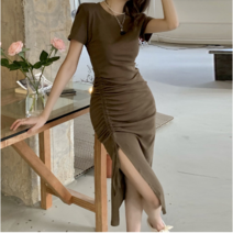 DarjinQ D 반팔 옆트임 원피스