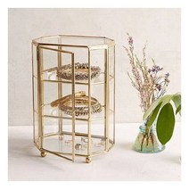 헥사곤 글래스 3단 쥬얼리 박스 -