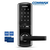 코맥스 CDL-505M 무타공 카드키4개+비밀번호 내/외부강제잠금기능 블루투스옵션 마스터번호[카드, 없음