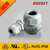 플라스틱 M나사 케이블그랜드 M12~M63 Beisit cable gland, 검정, M1207(10개묶음)