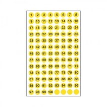 일반스티커 321(7매) 세모네모 견출지 스티커 라벨 일반스티커, 청색