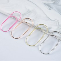 서류철 클립 두꺼운 금속 클립 다용도 색깔 대형크립 문서 바인더, 실버