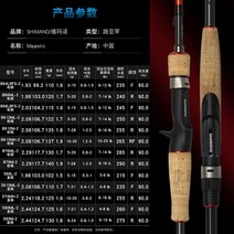 초경량 휴대용SHIMANO MAJESTIC 루어 낚싯대 코르크 EVA 핸들 후지 가이드 스피닝 캐스팅 농어 1.98m 2, 05 B610M2 2.08M