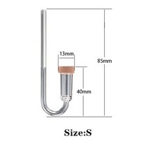 co2레귤레이터 분배기 레귤레이터 이탄 S/M/L 수조 투명 아크릴 CO2 디퓨저 흡입 컵 포함 미니 리파이너, 01 S-1