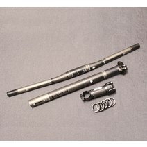 핸들 알루미늄 합금 교체 롱라이져바 높이 픽시 미니벨로 MTB 로드 생활 하이브리드 자전거 핸들바 라이저바 갈매기바 일자형 일체형 일반사이즈 그립 숏라이저바 헤드업, 3종 세트를 곧게