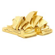 3D Metal Puzzles 시드니 오페라하우스, 3D빅메탈 오페라하우스(골드), 1Ea