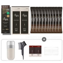 시즌2 씨드비 프리미엄 수작 물염색 저자극 새치 커버 씨비드염색약 11회분+염색 키트, 미디엄브라운 11회분+염색키트