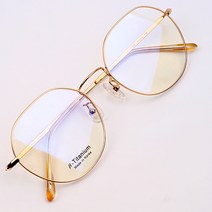 티타늄안경 가벼운 8g 국산 프리미엄 베타티탄 초경량 초탄성 빈티지 다각형안경 7002