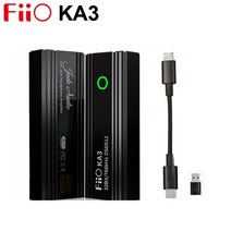 꼬다리dac 휴대용dac 끝판왕 2세트 FiiO-KA3 c타입 3.5/4.4 잭 이어폰 USB DAC 앰프 DSD512 오디오 케이, 01 KA3