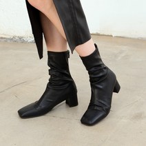 누스 헤스트라 앵클부츠_black(pu) - black(pu)