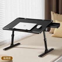 높이조절 책상 키높이 스탠워크 높낮이조절 키다리 사무가구 리프트업 노트북 수동 컴퓨터 졸음방지, 베이직-블랙