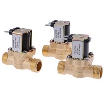 솔레노이드 솔 밸브 벨브 태양열 온수기용 황동 전기 G1/2 인치 DC 12V 24V AC 220V 1 개, 1개, 단일
