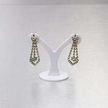 피규어 장식장 아크릴 케이스 진열장 전시장 아크릴 귀걸이 케이스 보석 디스플레이 스탠드 홀더 주얼리, 01 WHITE