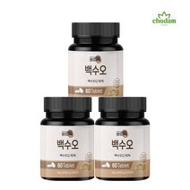 백수오정 가루 백하수오 백수오 추출분말 유산균 백수호 은조롱 60정 3통