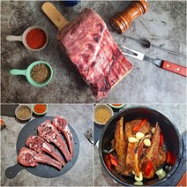 DAK_양갈비 어린양 숄더랙 바비큐 에어프라이용 양갈비, 2Kg, 1.5cm
