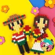 기타 바보사랑[오렌지e몰]끼우기블럭 세계전통의상 뱃지-멕시코
