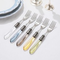 디앤디 다마스코 TR 테이블 포크 택1, 색상:블루 W355, 단품