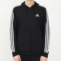 아디다스 남성 집업 자켓 삼선 풀집업 트레이닝 자켓 테리 소재 후드 집업 간절기 자켓