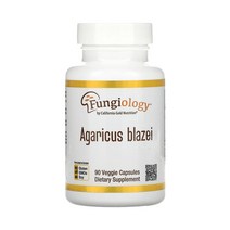 캘리포니아 골드 뉴트리션 CGN 아가리쿠스 버섯 Agaricus Blazei 90베지캡슐, 1개, 기본
