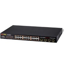 솔텍 SFC4000HP V3 기가비트 POE 24포트 4 SFP 광 스위치 허브