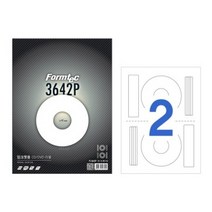 폼텍 잉크젯용 CD/DVD 라벨/PS-3642P, 1개