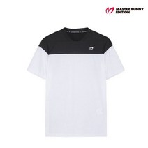 [마스터바니] 남성 컬러 블록 라운드 티셔츠 M41102TR019_WH