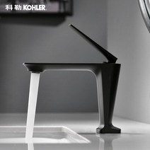 콜러수전 Kohler 황금 총 구리 욕실 크롬 도금 세라믹 밸브 코어 주방 욕실 수도꼭지, 실버 / 쇼트 전기 도금