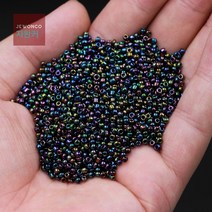 DIY 비즈비즈 2MM 환채 미주 엮음 팔찌 반지 수술 비녀 장식 재료, 색깔2
