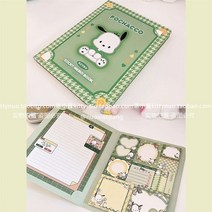 산리오 공책 시나모롤 제본 쿠로미 노트 471669 Sanrio-마이 멜로디 귀여운 만화 포트폴리오 스티커 메모 N 번 레저 노트북 메시지 자료, Pochacco