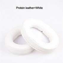 소니 MDR V6 7506 CD900ST ZX770 1A WH-CH700N 헤드셋 헤드폰 가죽 슬리브 이어폰 귀마개 용 교체 이어 패드, [02] WHITE