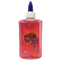 예스통상 컬러액체 슬라임, 2000레인보우컬러액체풀빨강, 1개