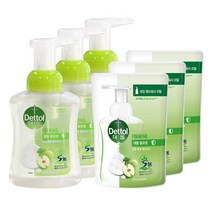데톨 포밍 핸드워시 애플블로썸 본품 250ml + 리필 200ml, 3개