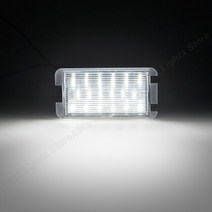 링라이트LED 조명 레온 1M 이비자 6L 알티아 아로사 코르도바 MK2 톨레도 5P 번호판 램프 2 개 오류 없음, 01 WHITE